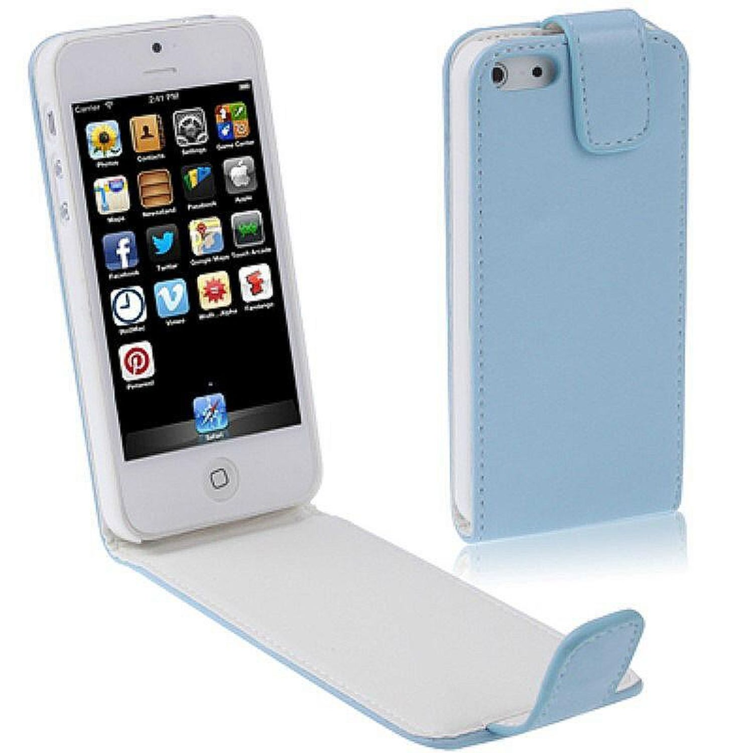 KÖNIG DESIGN Handyhülle, Blau / SE, iPhone Backcover, 5s / Apple, 5