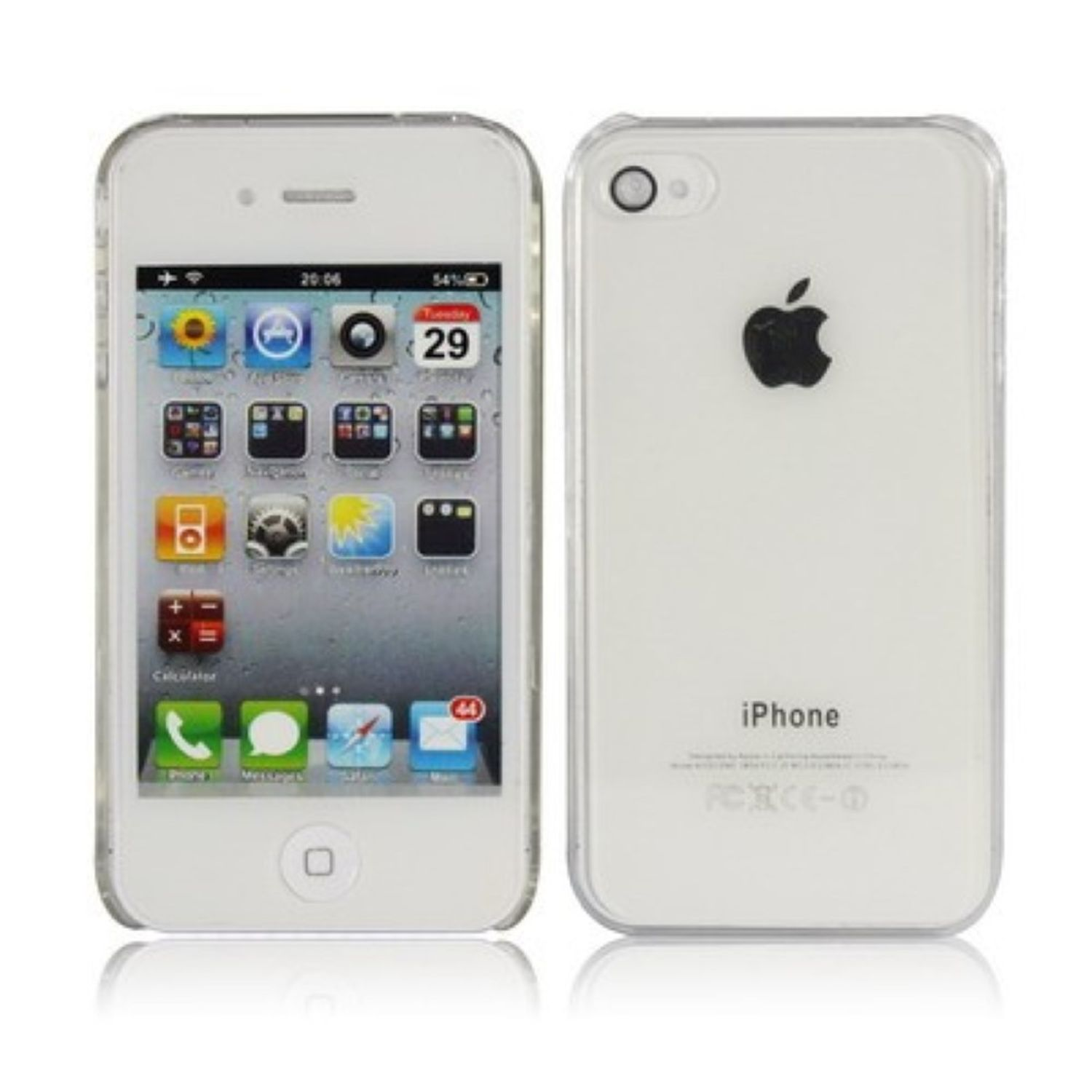 KÖNIG DESIGN Apple, 4 Backcover, Transparent iPhone 4s, / Handyhülle
