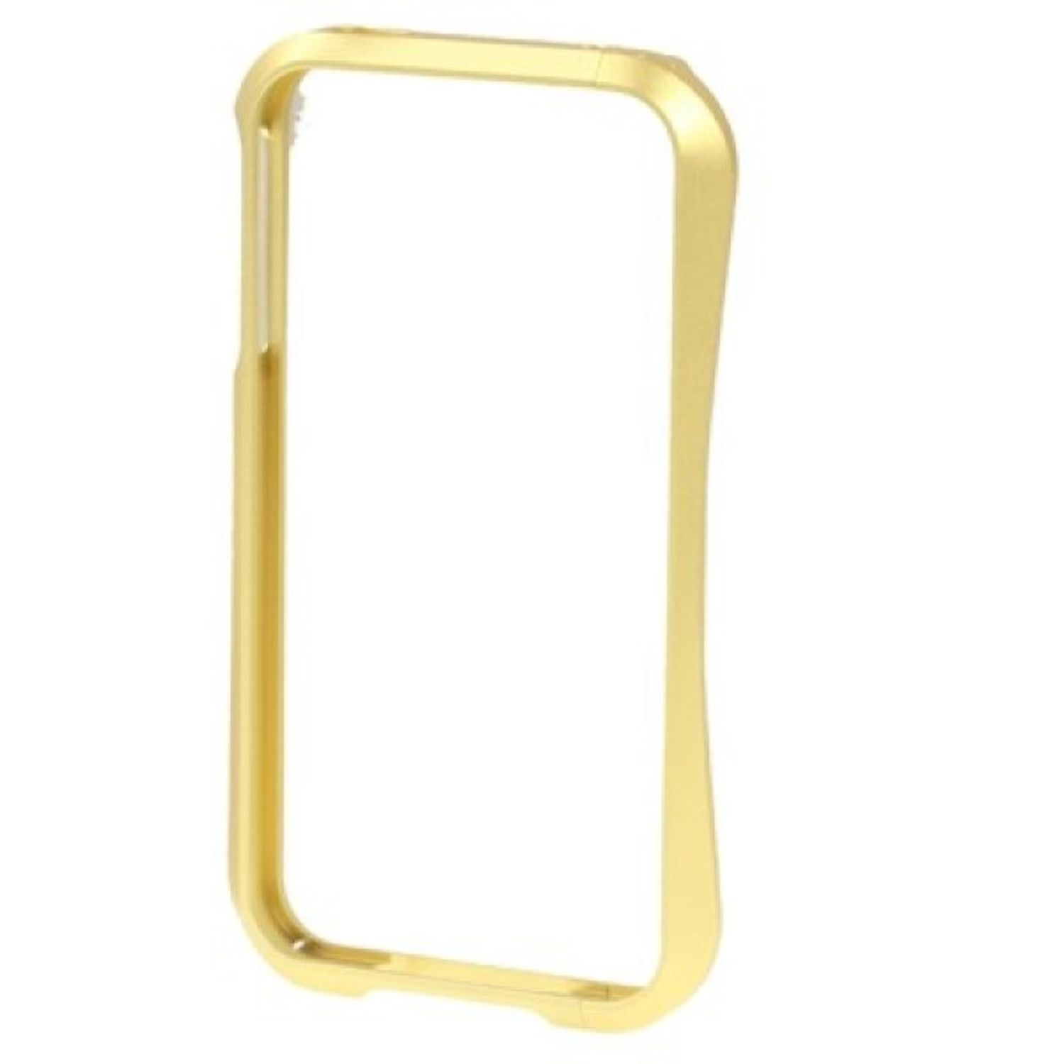 Ein goldfarbener Handyhüllenrahmen.