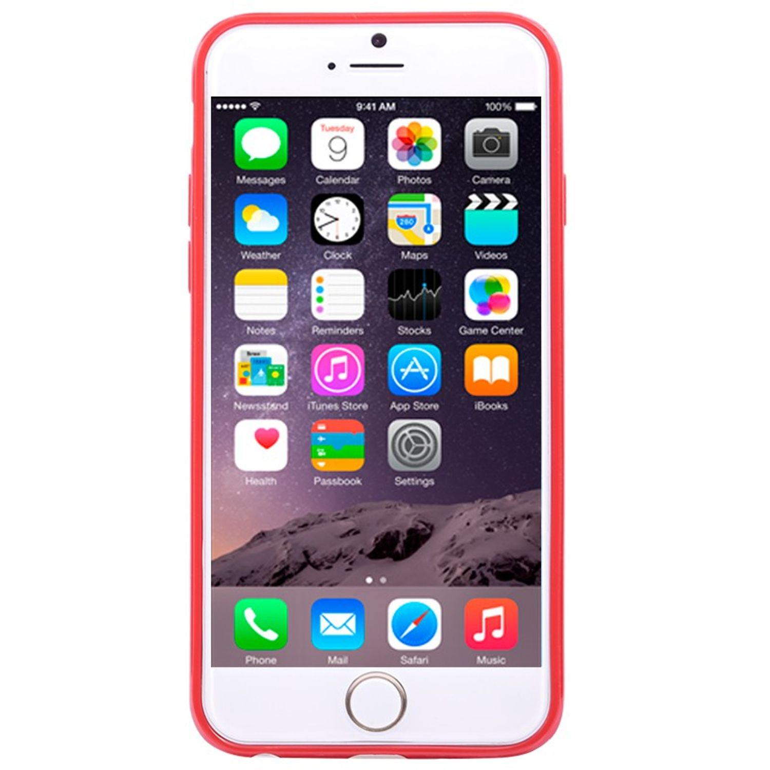 KÖNIG DESIGN Handyhülle, Backcover, Apple, 6s 6 / Plus Rot IPhone Plus