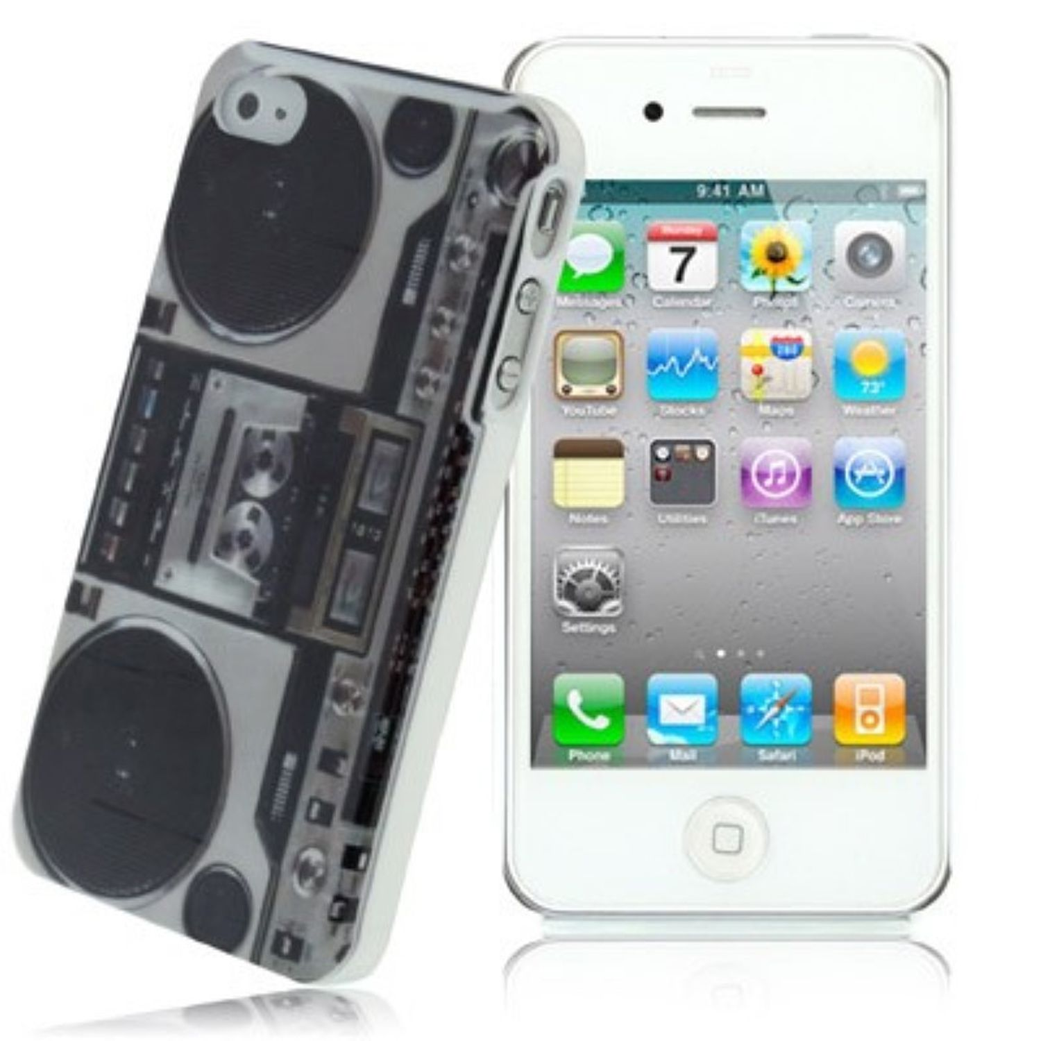 KÖNIG Apple, 4 4s, / Backcover, iPhone DESIGN Handyhülle, Mehrfarbig