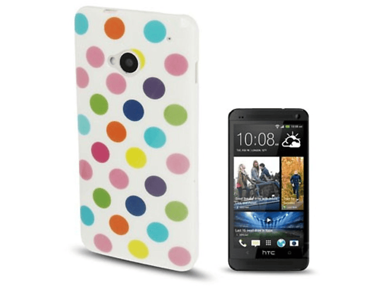 HTC, Backcover, KÖNIG Handyhülle, One, DESIGN Weiß