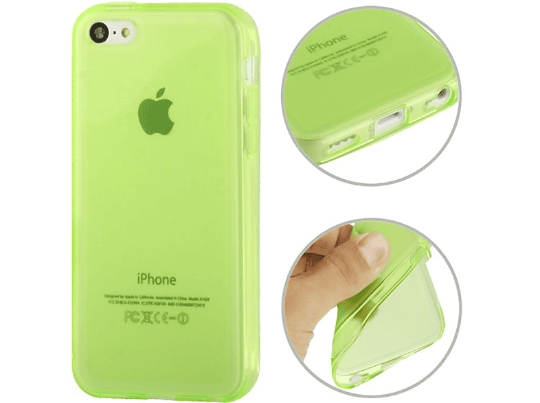 Handyhülle, Apple, DESIGN KÖNIG iPhone 5c, Backcover, Grün