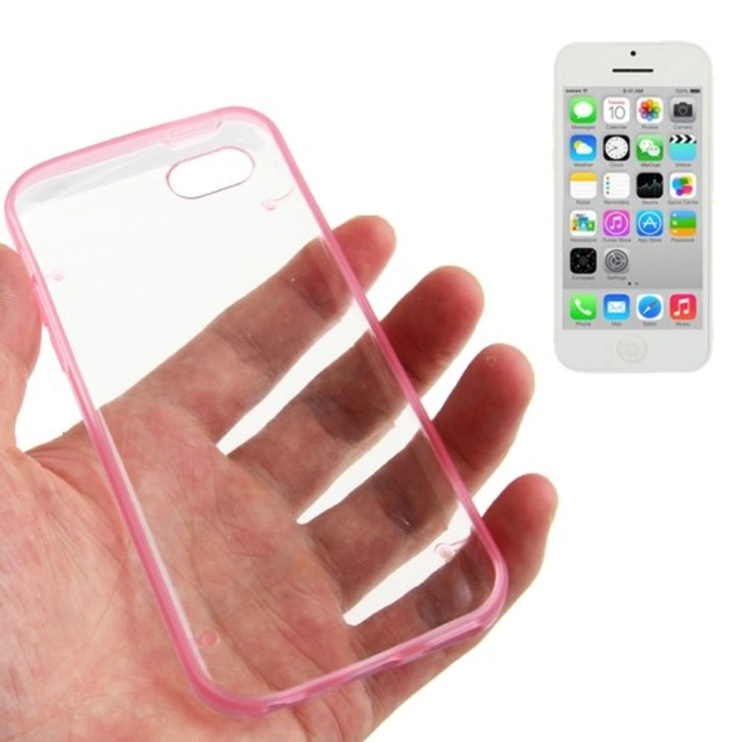Apple, Backcover, Handyhülle, DESIGN 5c, KÖNIG Rosa iPhone