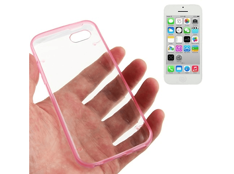 KÖNIG DESIGN Handyhülle, Rosa Apple, iPhone 5c, Backcover,
