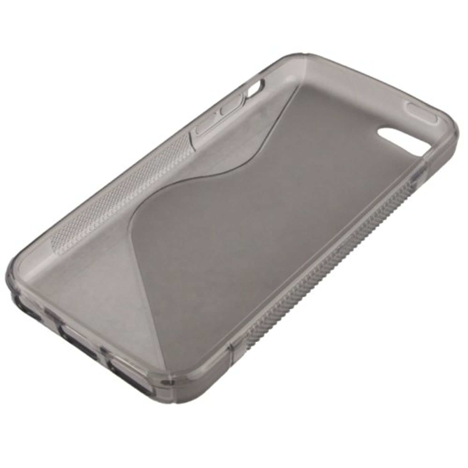 KÖNIG DESIGN Handyhülle, Backcover, iPhone Grau Apple, 5c