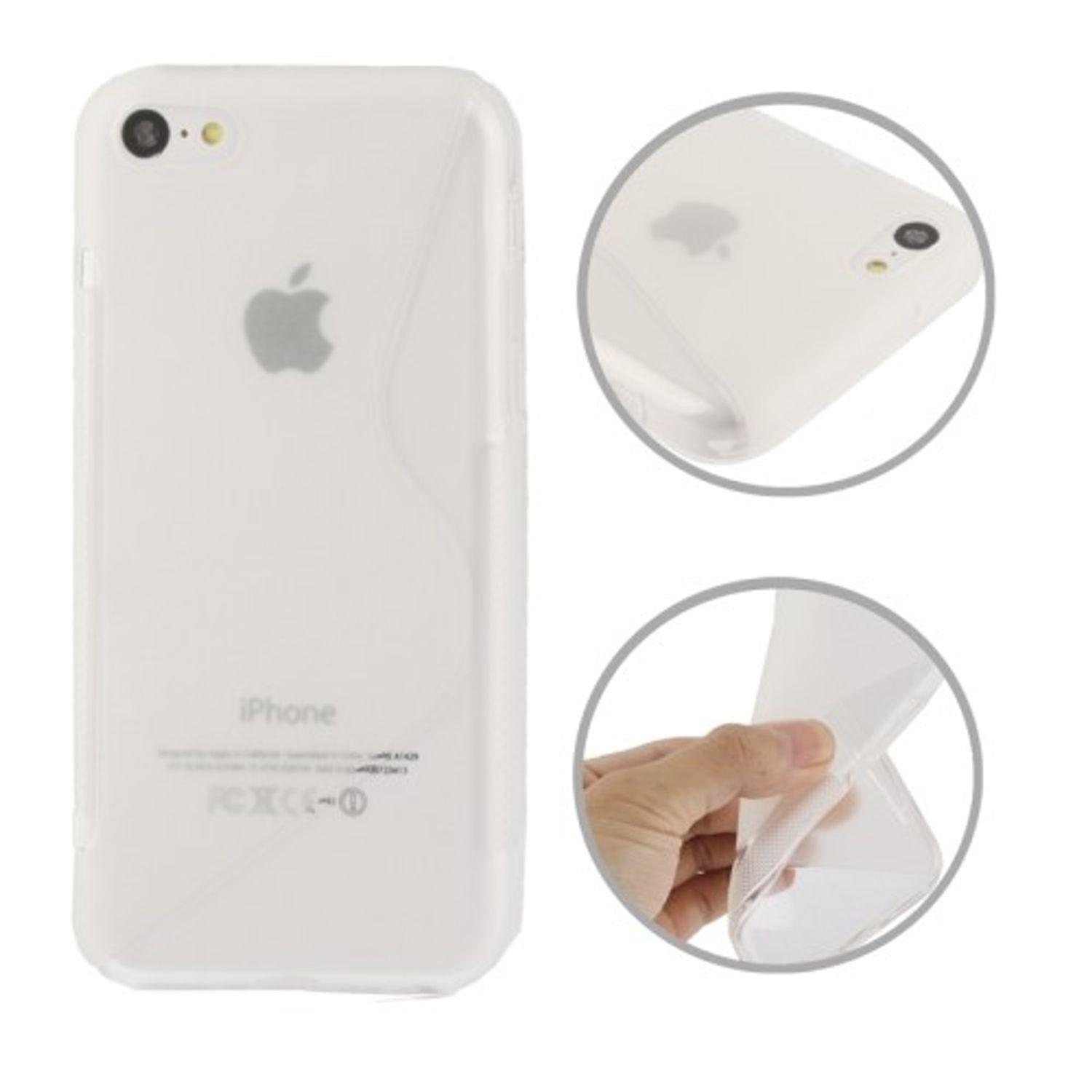 Apple, iPhone Handyhülle, 5c, KÖNIG DESIGN Backcover, Transparent