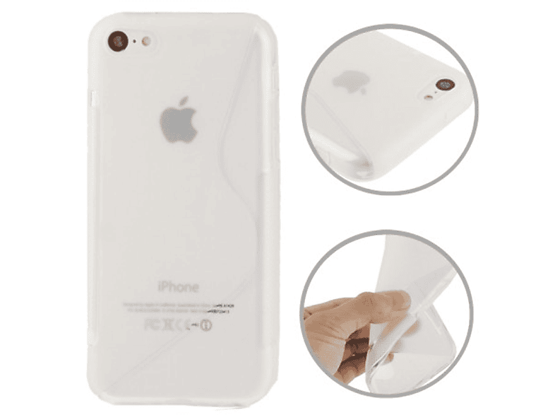 5c, KÖNIG Handyhülle, DESIGN Backcover, Transparent iPhone Apple,