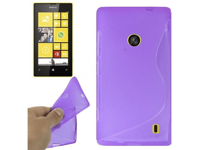 Handyhülle, Lumia Nokia, DESIGN Backcover, 520, Violett KÖNIG
