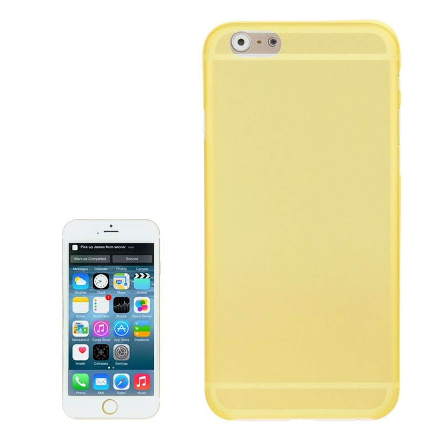iPhone Apple, Backcover, 6 Gelb KÖNIG 6s, DESIGN / Handyhülle,
