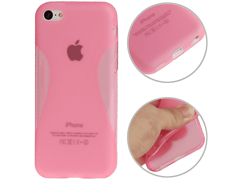 Apple, Backcover, Rosa 5c, Handyhülle, KÖNIG iPhone DESIGN