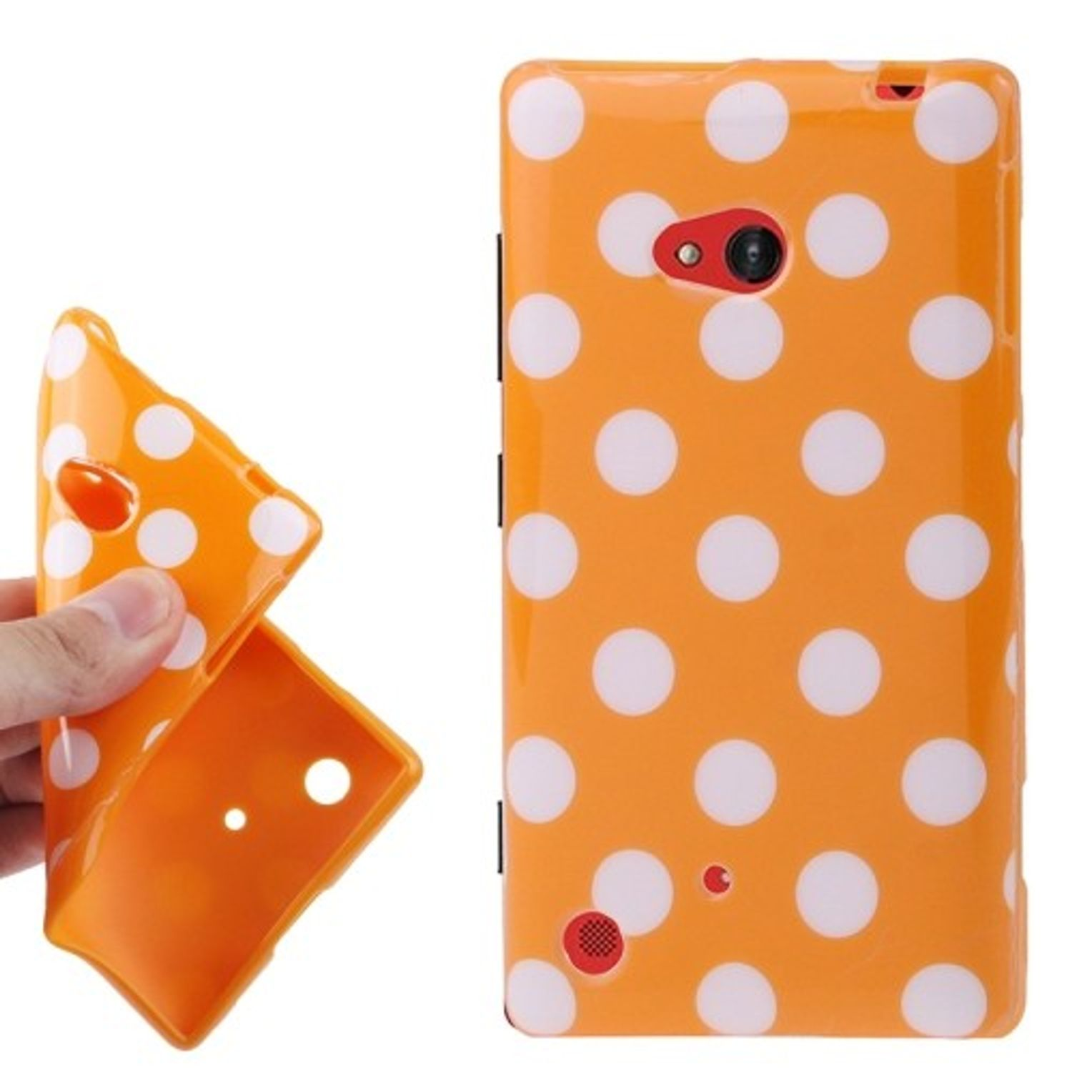 KÖNIG DESIGN Handyhülle, Backcover, Nokia, Lumia Orange 720