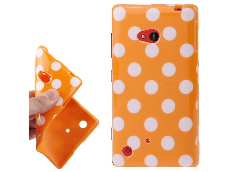 KÖNIG DESIGN Handyhülle, Backcover, Nokia, Lumia 720, Orange