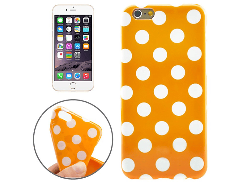 KÖNIG DESIGN Handyhülle, Backcover, Apple, IPhone 6 Plus / 6s Plus, Orange