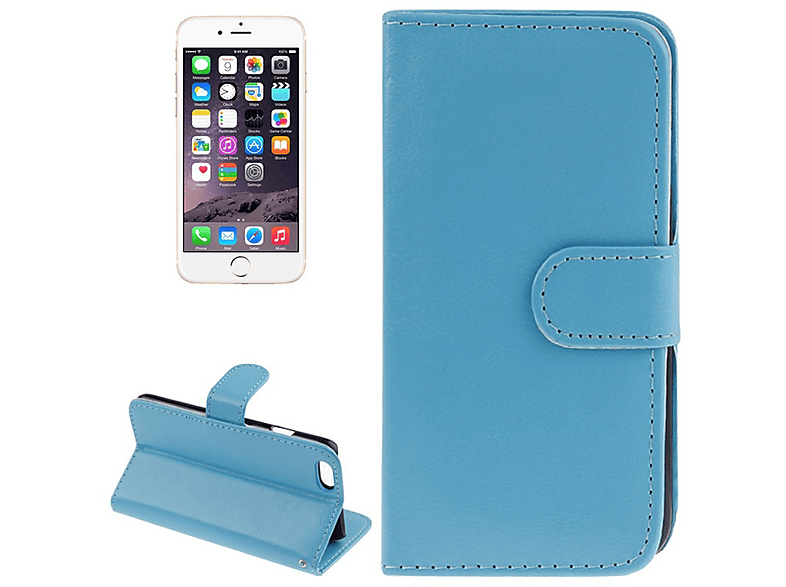 Plus, 6 6s Backcover, / Apple, DESIGN Plus IPhone Blau KÖNIG Handyhülle,