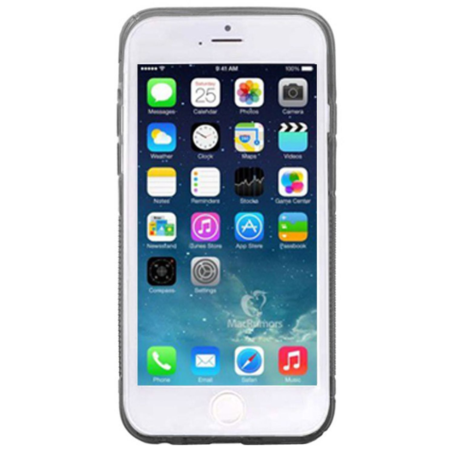 6 / DESIGN KÖNIG Apple, 6s, Grau iPhone Backcover, Handyhülle,