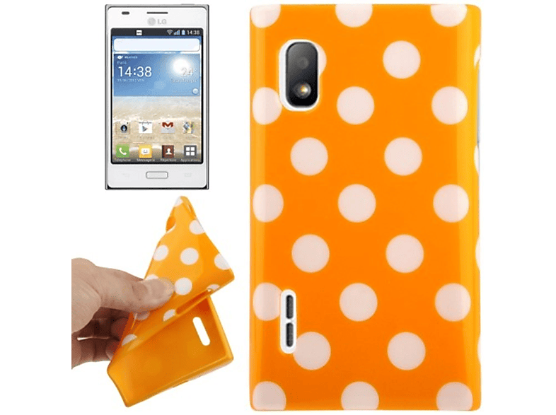 Backcover, Orange L5 KÖNIG LG, Handyhülle, E612, DESIGN Optimus