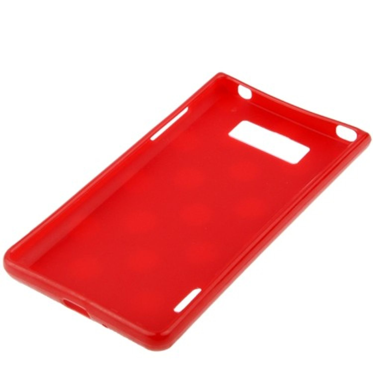 KÖNIG DESIGN Handyhülle, LG, Optimus Rot L7, Backcover