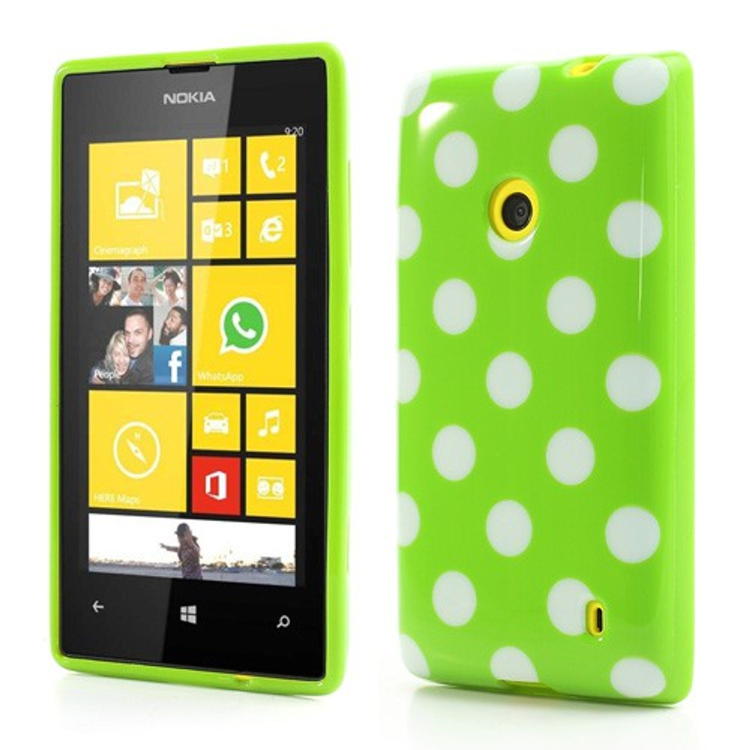 KÖNIG DESIGN Handyhülle, Backcover, Nokia, Grün Lumia 520