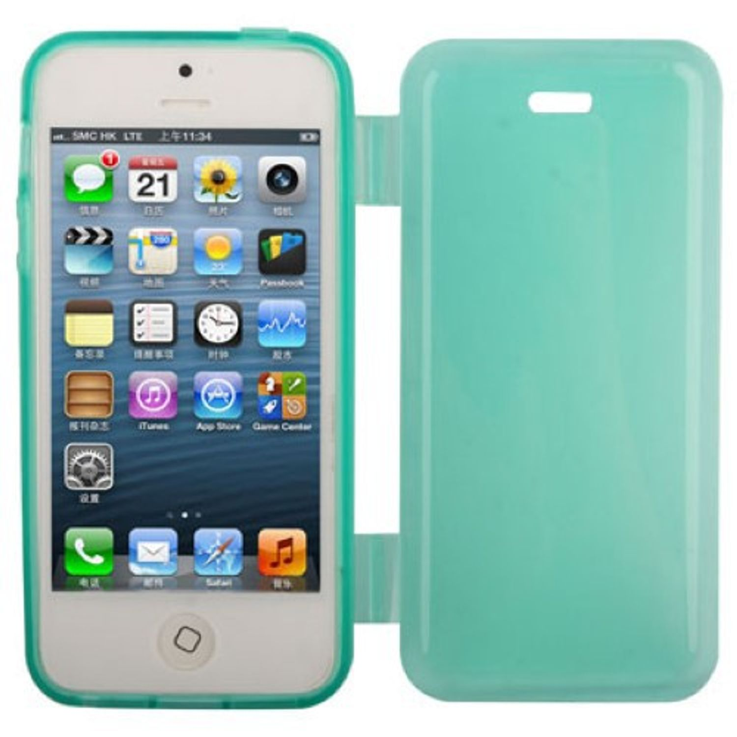 SE, / / Handyhülle, Apple, 5 5s Blau DESIGN KÖNIG Backcover, iPhone