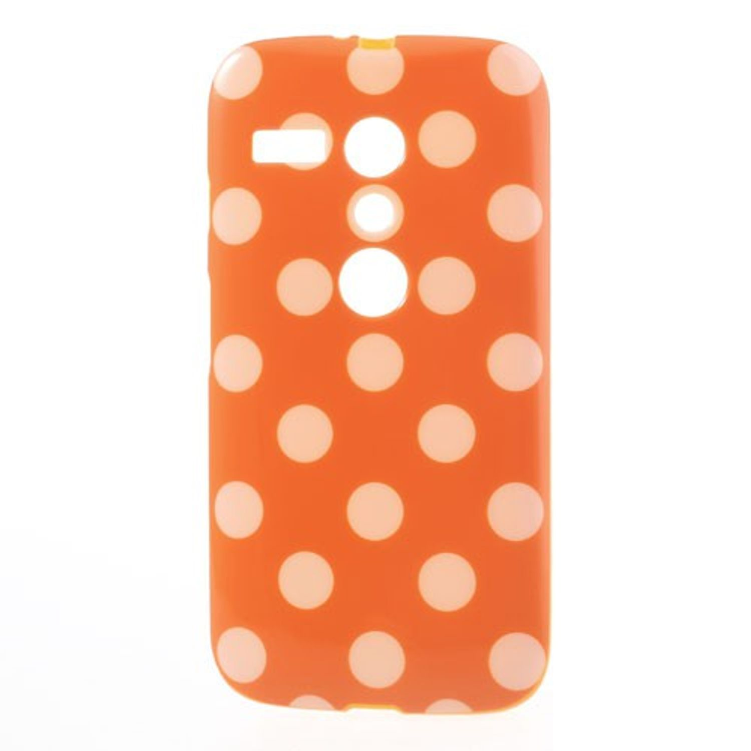 KÖNIG DESIGN Handyhülle, Motorola, Moto Backcover, G, Orange