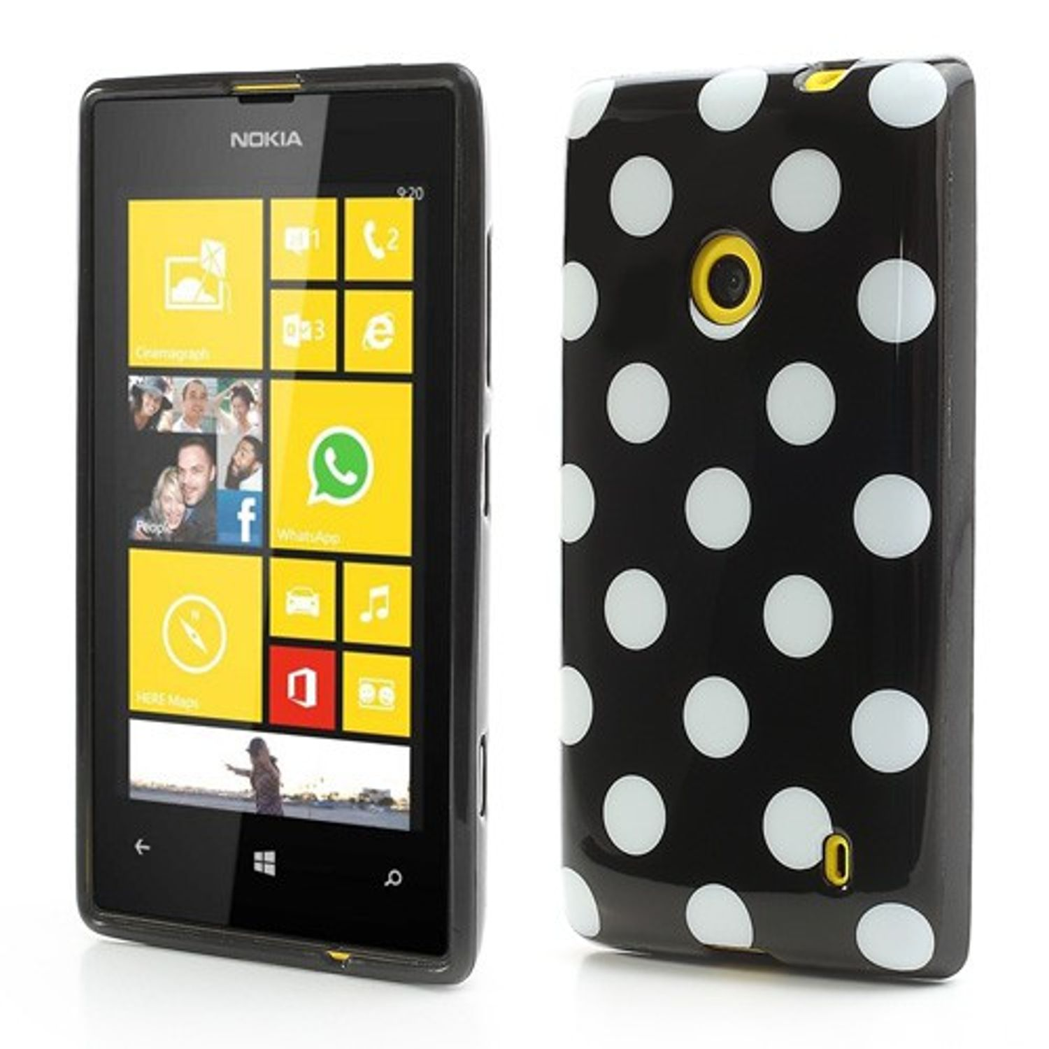 Nokia, Schwarz Handyhülle, DESIGN Lumia Backcover, KÖNIG 520,