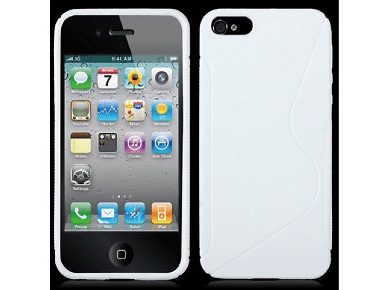 KÖNIG DESIGN Handyhülle, Backcover, / SE, / 5s 5 Apple, Weiß iPhone
