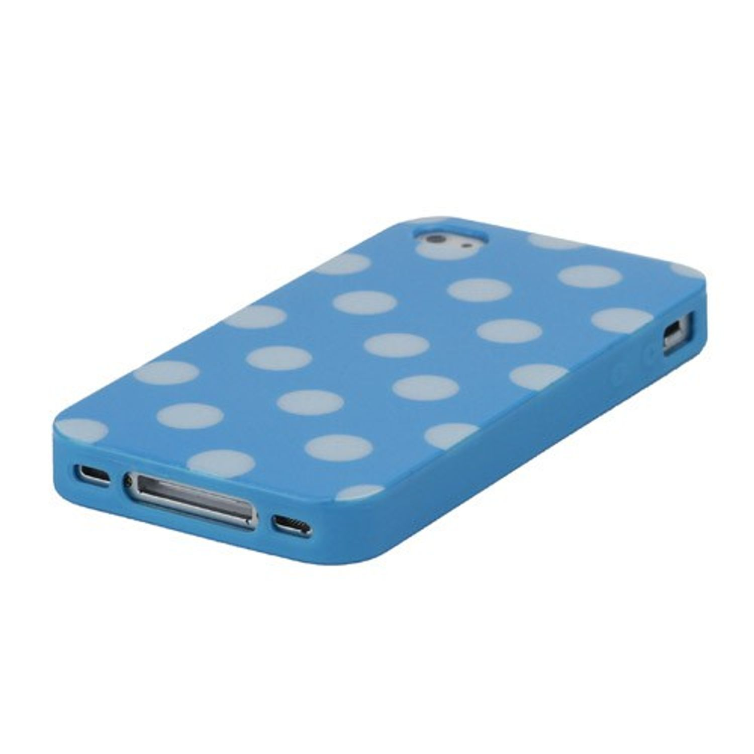 iPhone Apple, KÖNIG Blau Backcover, 4s, DESIGN 4 / Handyhülle,