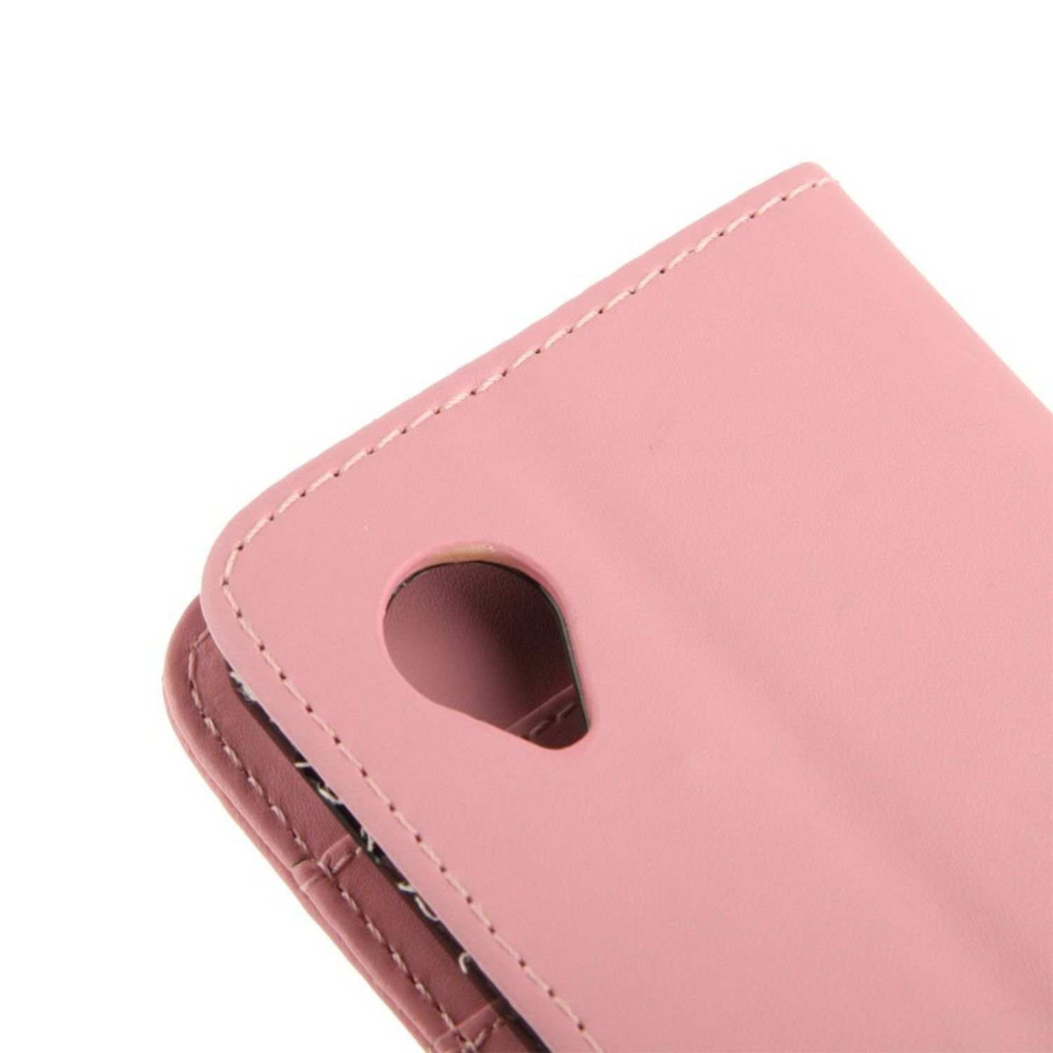 Nahaufnahme einer rosa Handyhülle.