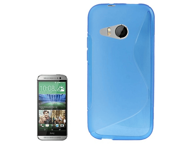 HTC, KÖNIG One mini 2, Blau Handyhülle, DESIGN Backcover,