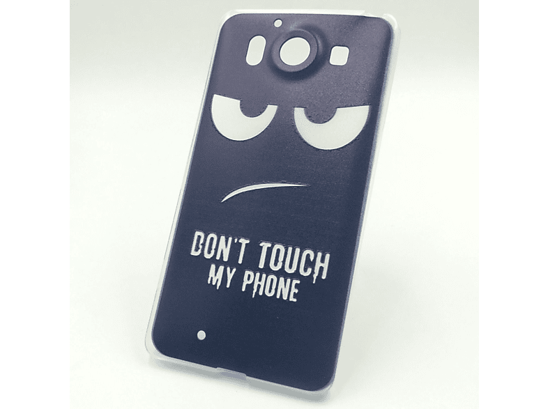 Microsoft, Lumia 950, DESIGN Backcover, KÖNIG Handyhülle, Blau