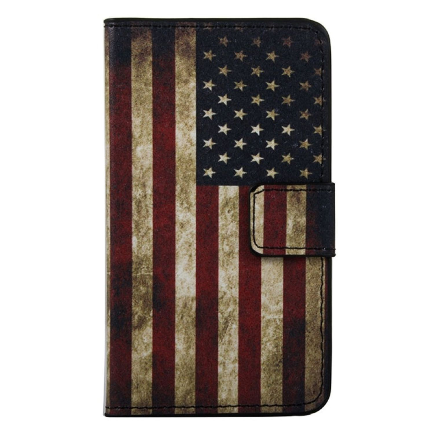 Handyhülle mit US-Flaggen-Design auf weißem Hintergrund.