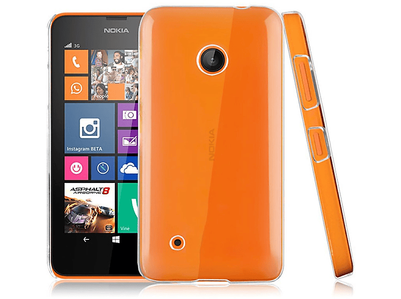 KÖNIG DESIGN Lumia Backcover, Nokia, Transparent Handyhülle, 530