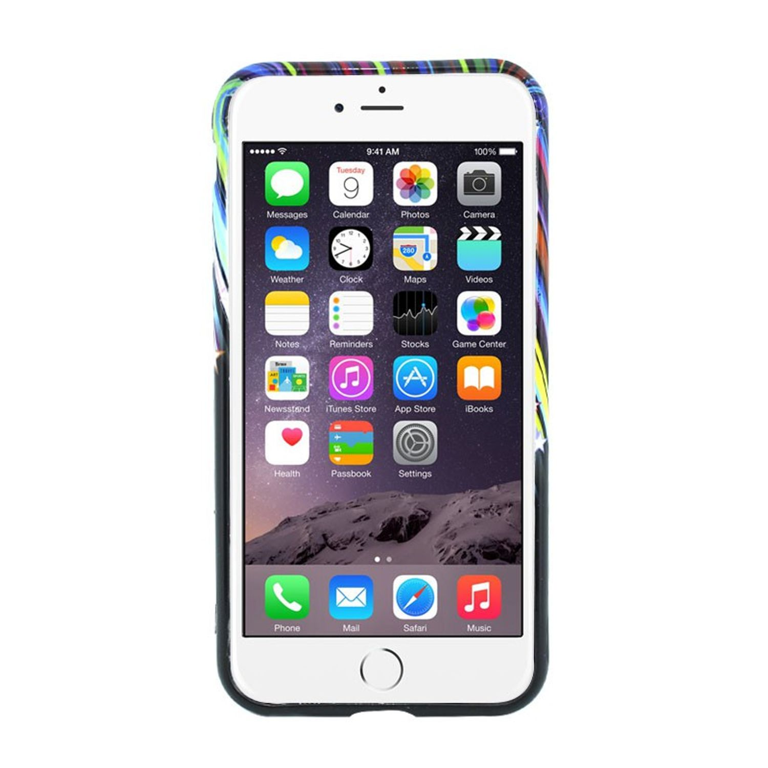 Handyhülle, DESIGN iPhone Apple, Backcover, 6s, Mehrfarbig 6 / KÖNIG