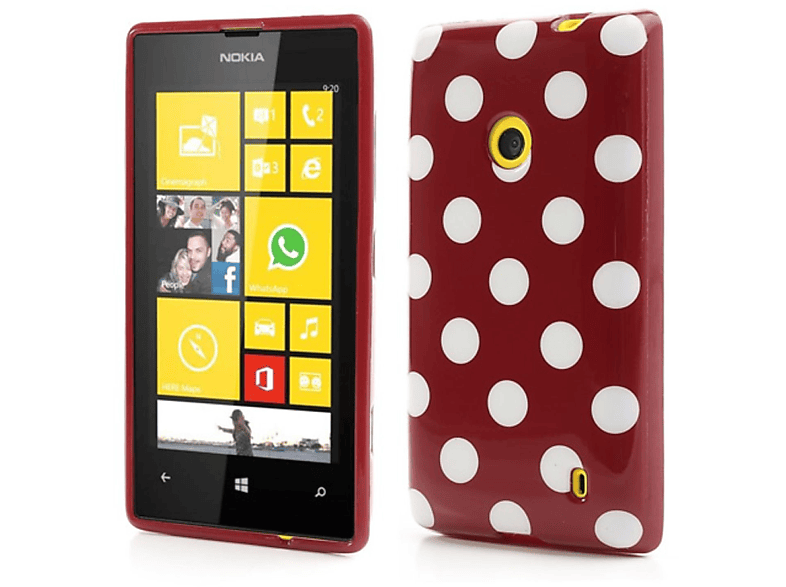 KÖNIG DESIGN Handyhülle, Backcover, Nokia, Lumia 520, Rot