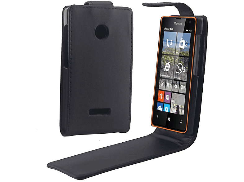 KÖNIG DESIGN Handyhülle, Backcover, Microsoft, Lumia 435, Schwarz