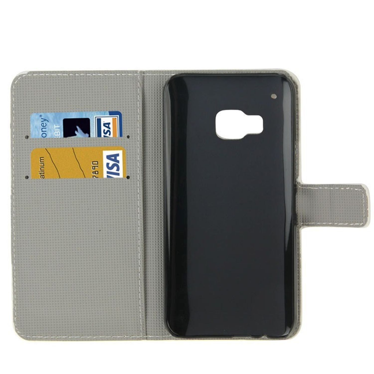 M9, Mehrfarbig KÖNIG DESIGN Backcover, One HTC, Handyhülle,