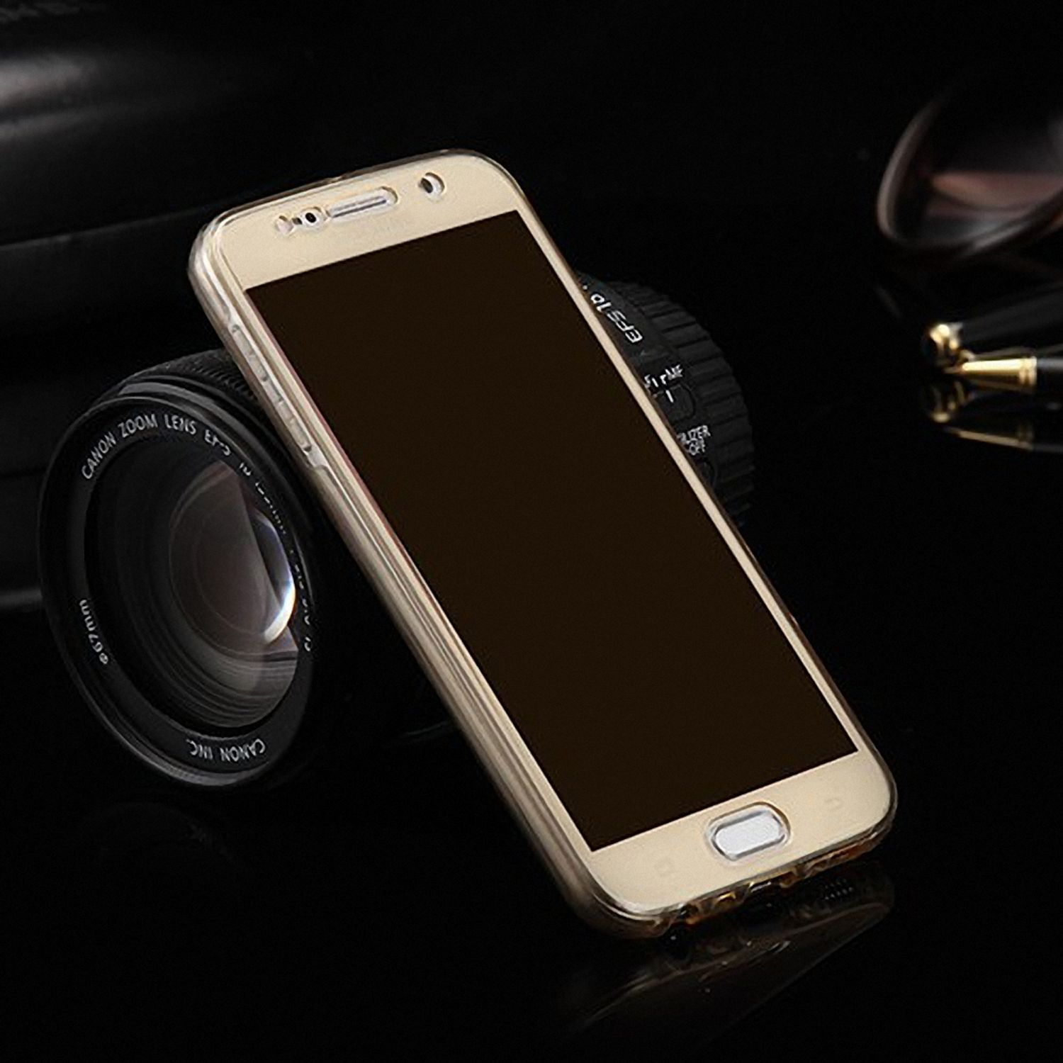 KÖNIG DESIGN Handyhülle, Backcover, Galaxy A7 Samsung, (2015), Transparent