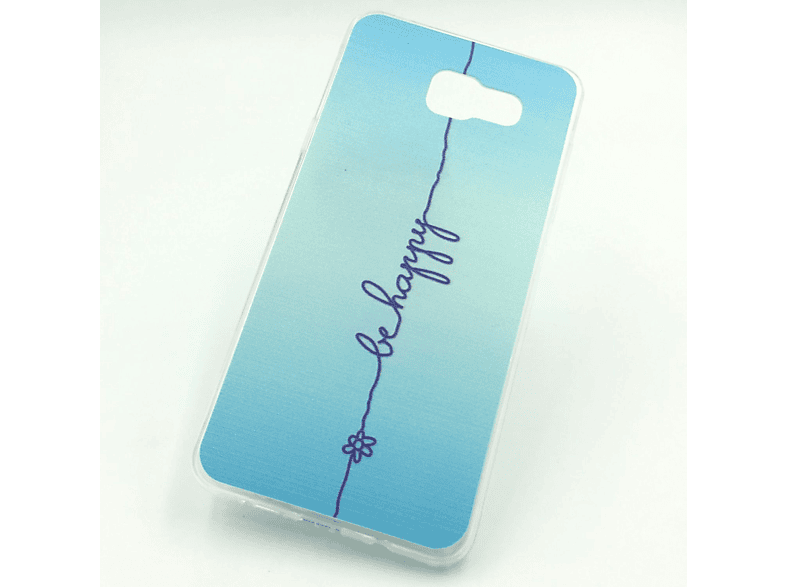 Handyhülle, Galaxy (2016), Backcover, A5 KÖNIG Blau DESIGN Samsung,