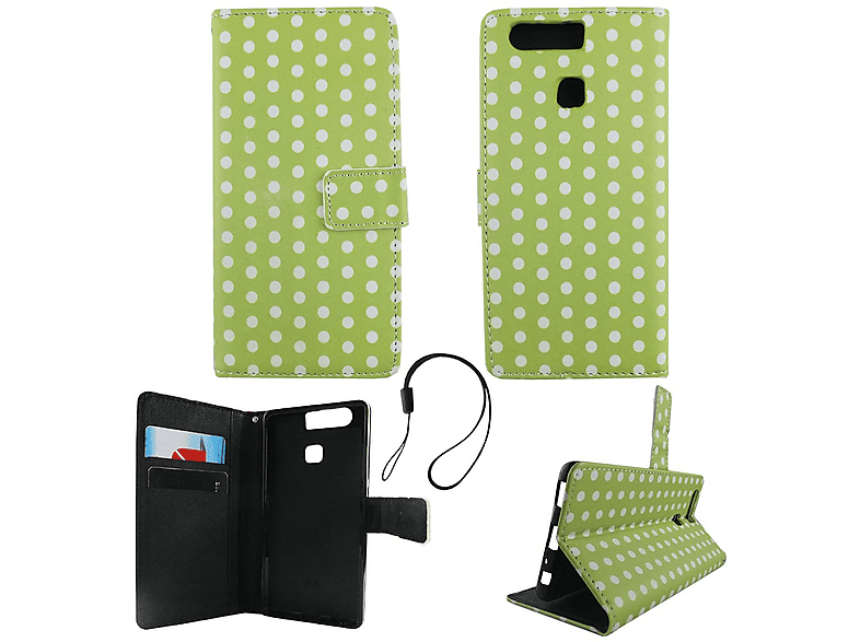 P9, Huawei, DESIGN Backcover, KÖNIG Grün Handyhülle,