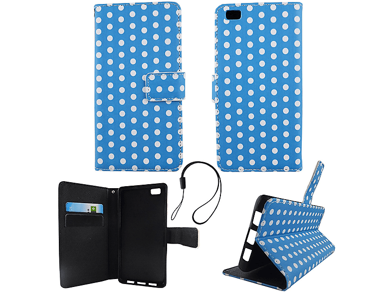 KÖNIG DESIGN Handyhülle, Backcover, Huawei, P8 Lite, Blau | Backcover