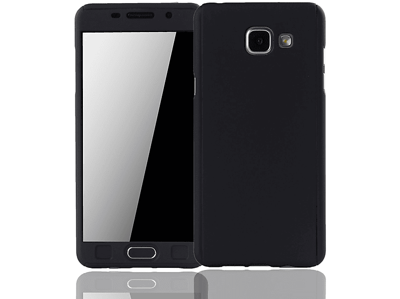 DESIGN Samsung, (2016), A5 Galaxy Handyhülle Schwarz Full Grad 360 Cover, KÖNIG Schutz,