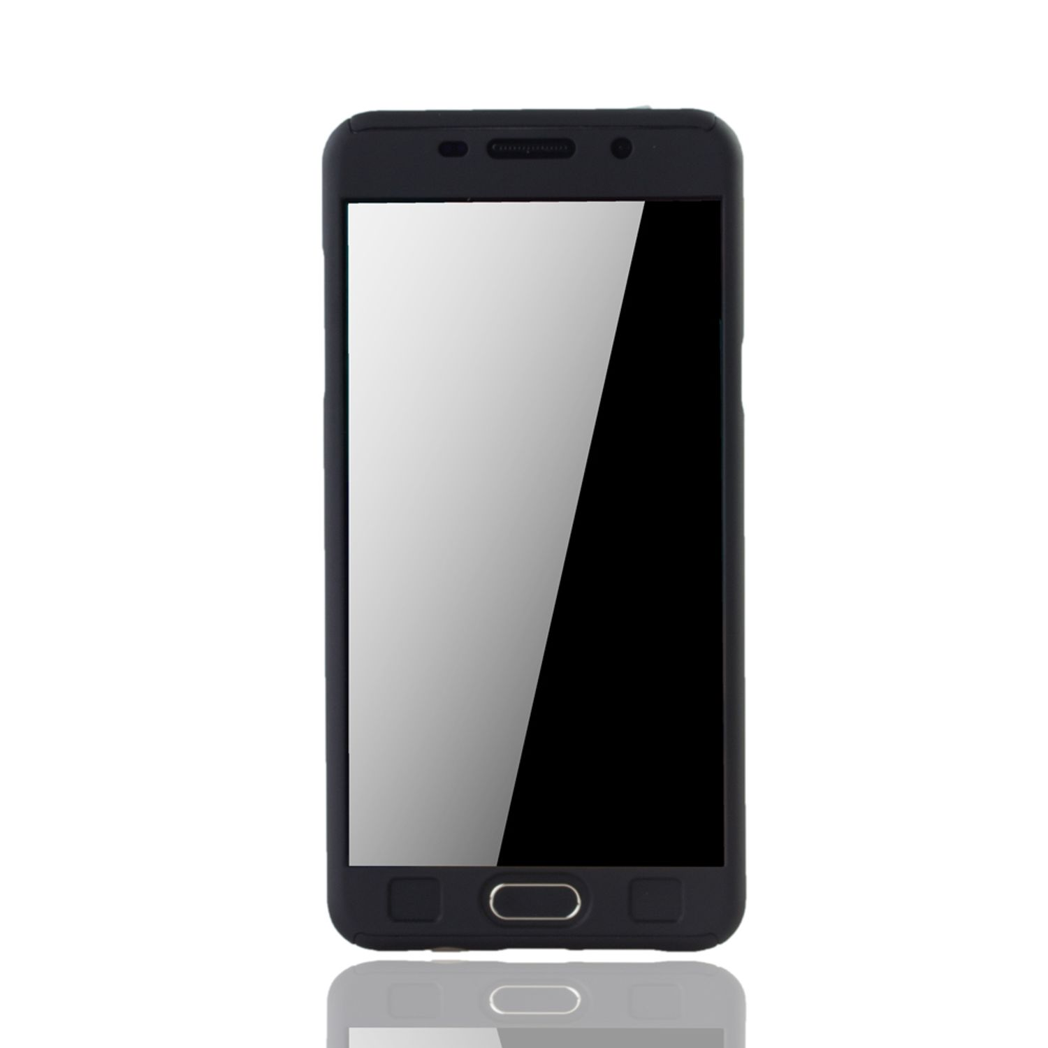 Schwarzes Telefon. Der Bildschirm ist schwarz.