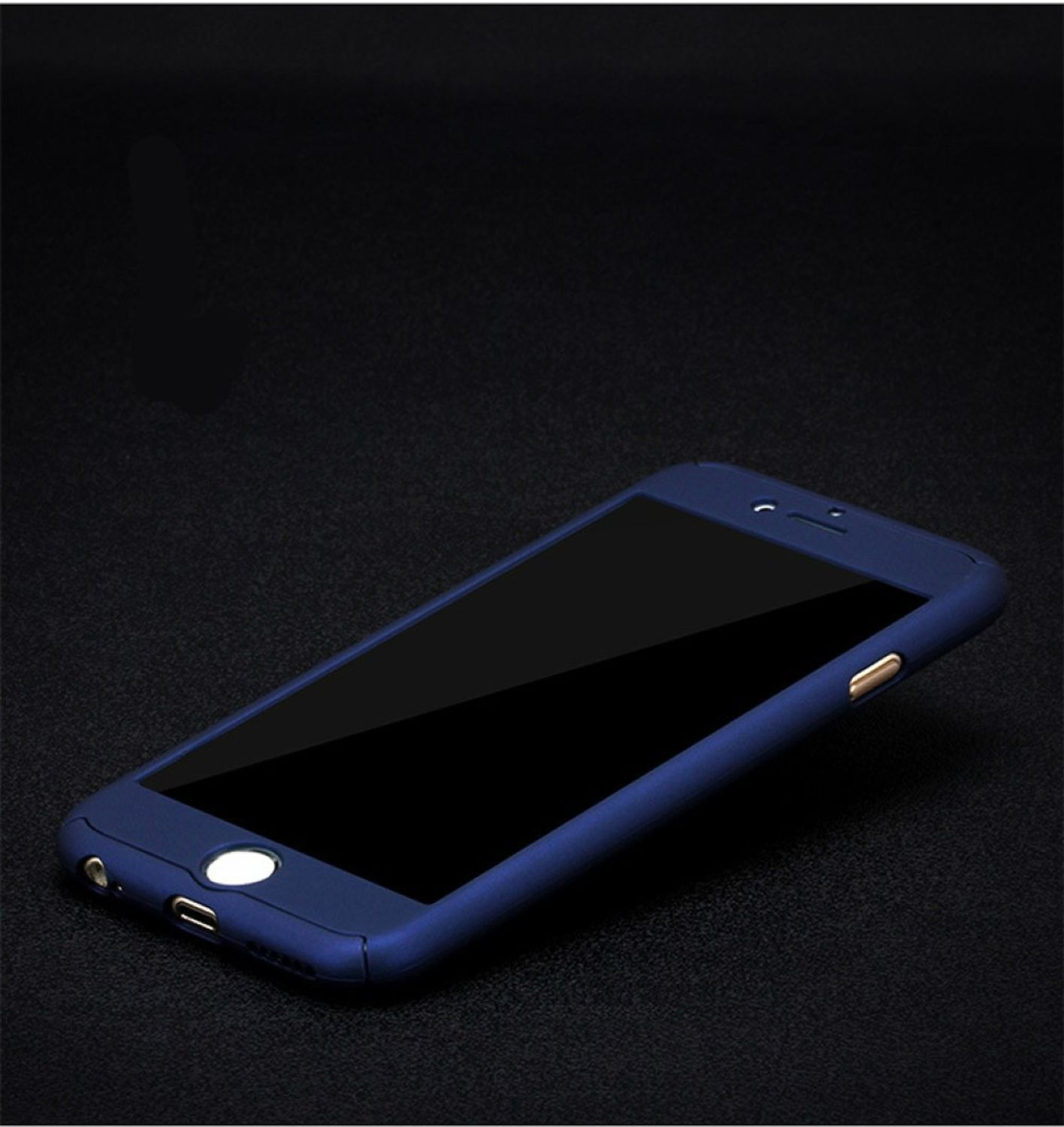 KÖNIG DESIGN Handyhülle, Backcover, 8 iPhone Blau Apple, Plus