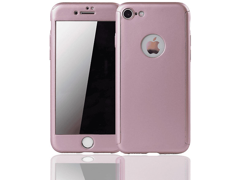 KÖNIG DESIGN Handyhülle Rosa Grad iPhone 6 Full Plus, 360 6s Schutz, / Apple, Cover