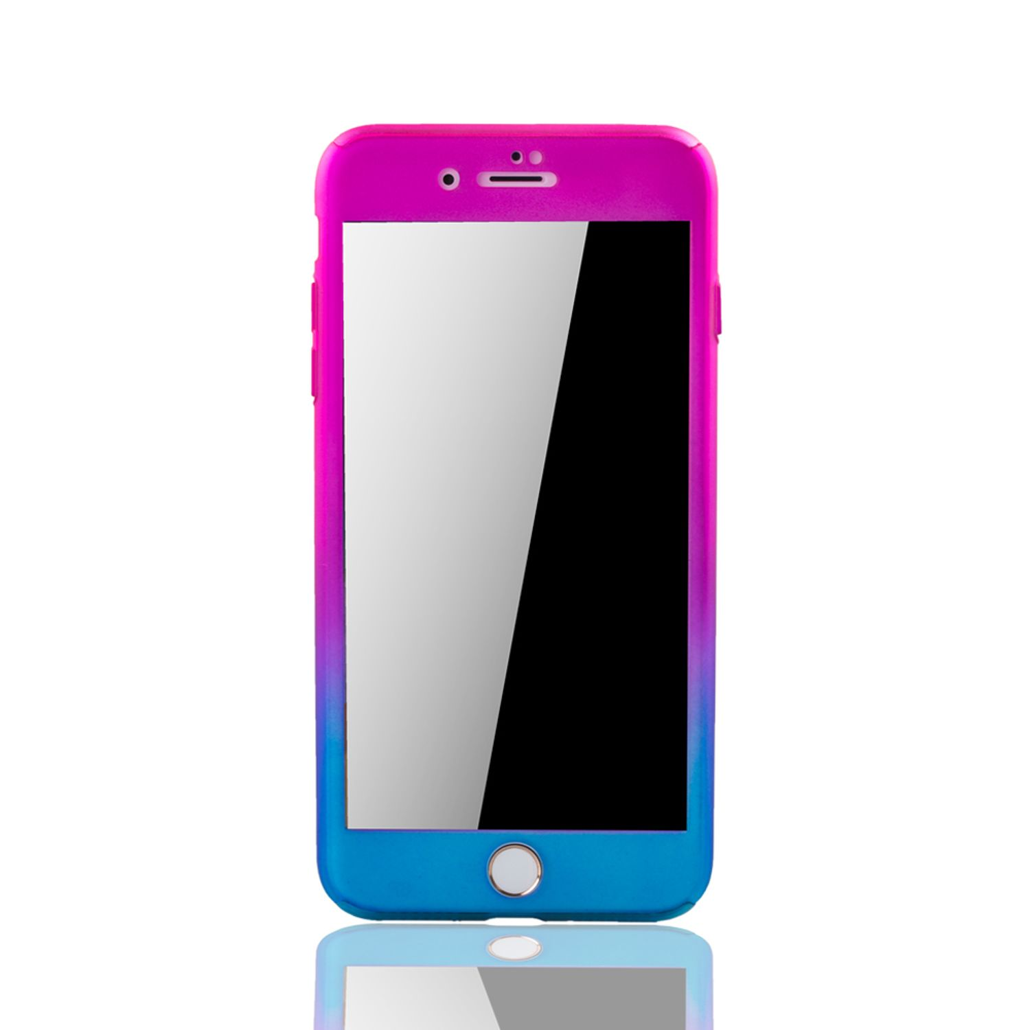 DESIGN KÖNIG Handyhülle Full Grad Apple, 7, Schutz, Mehrfarbig Cover, 360 iPhone
