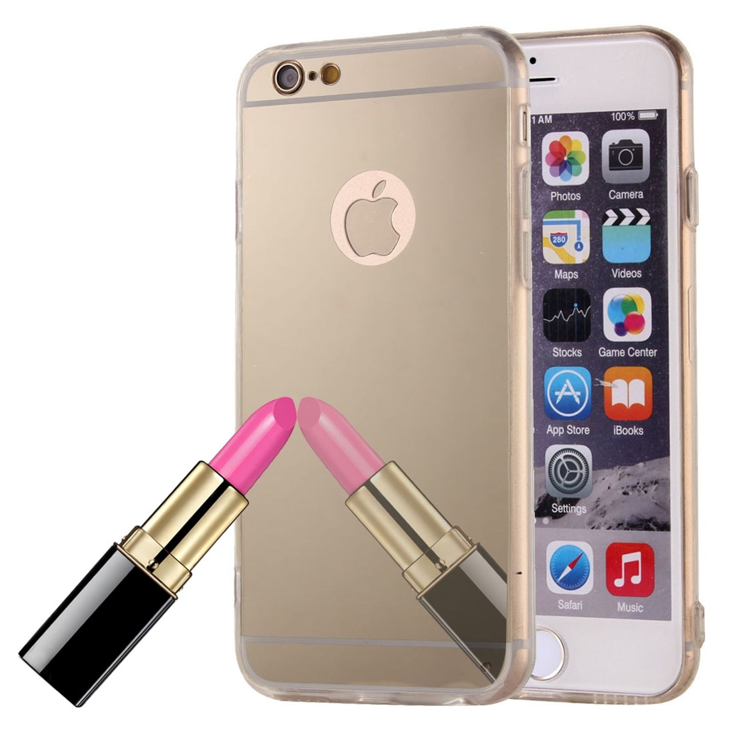 KÖNIG iPhone / DESIGN Backcover, Apple, 6 Handyhülle, Gold 6s,
