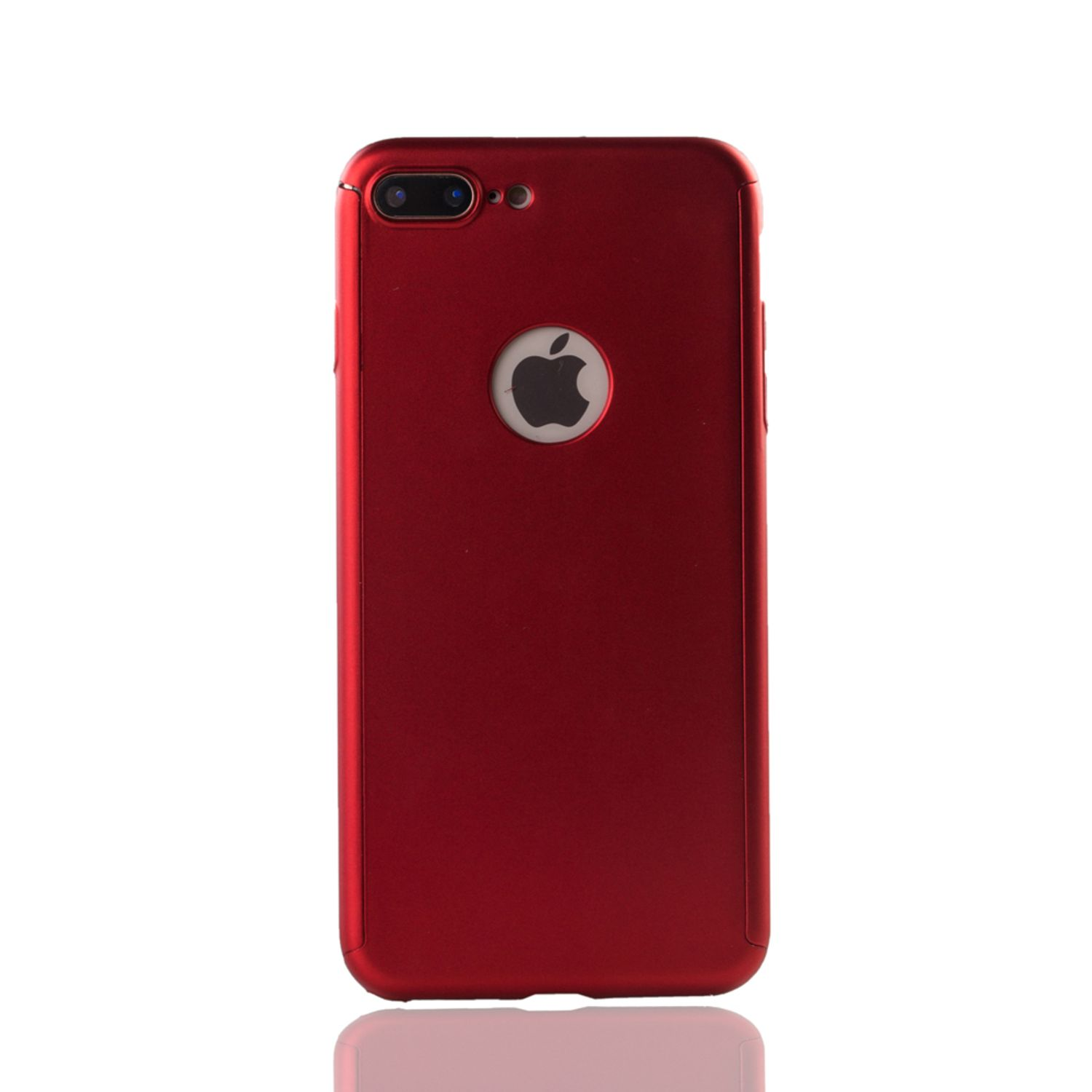KÖNIG DESIGN Handyhülle Full 7 Apple, Grad 360 iPhone Plus, Rot Schutz, Cover