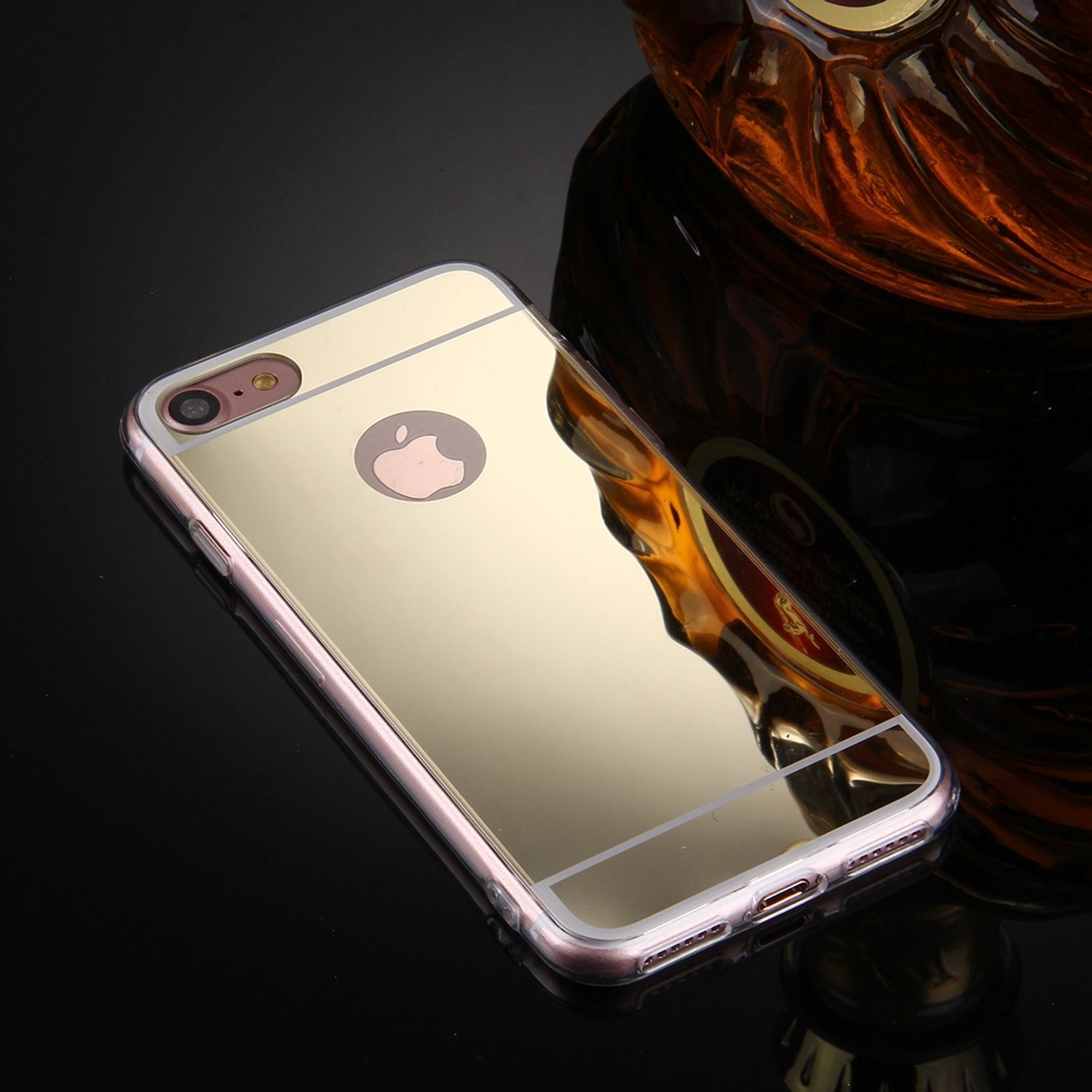 8 KÖNIG Handyhülle, Gold Apple, / 7 IPhone SE Backcover, 2020, / DESIGN