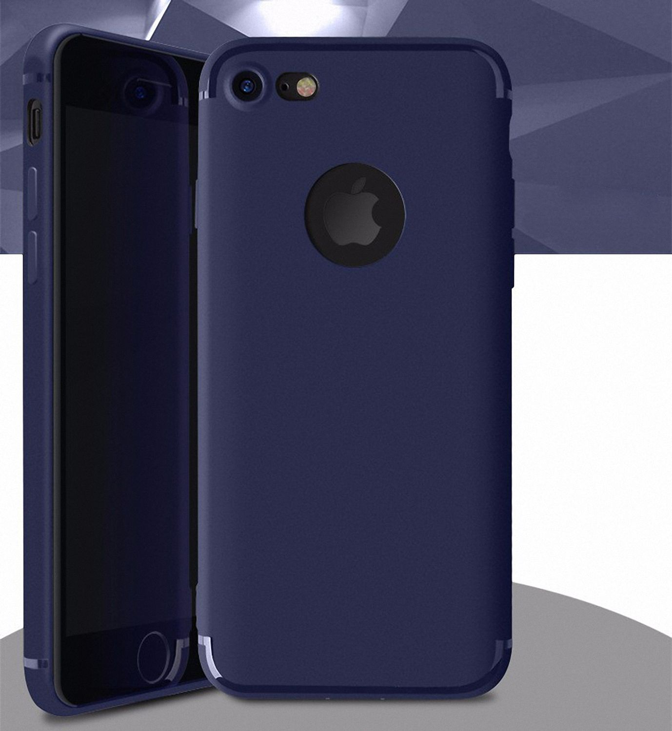 KNIG DESIGN Handyhlle, Backcover, Apple, iPhone 7 Plus / 8 Plus, Blau |  MediaMarkt